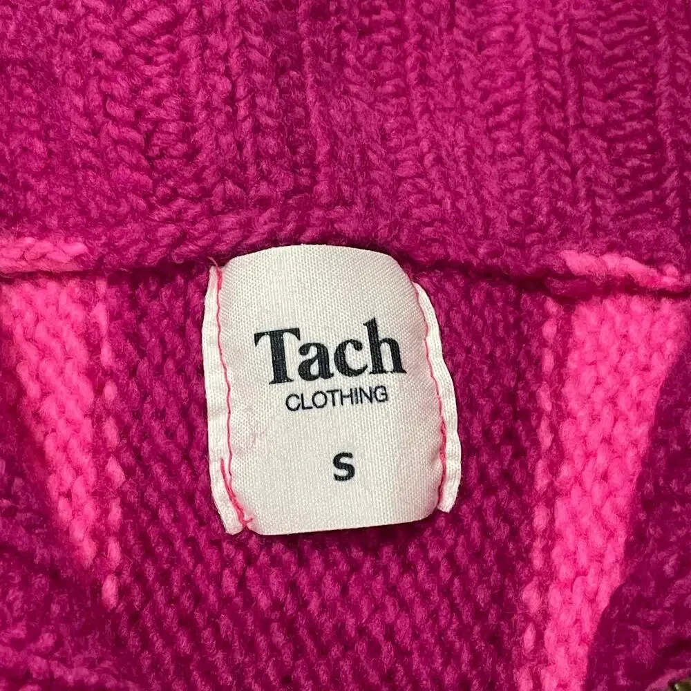 Tach Clothing Linnette Knit Sweater - Fuchsia/Pink - Small